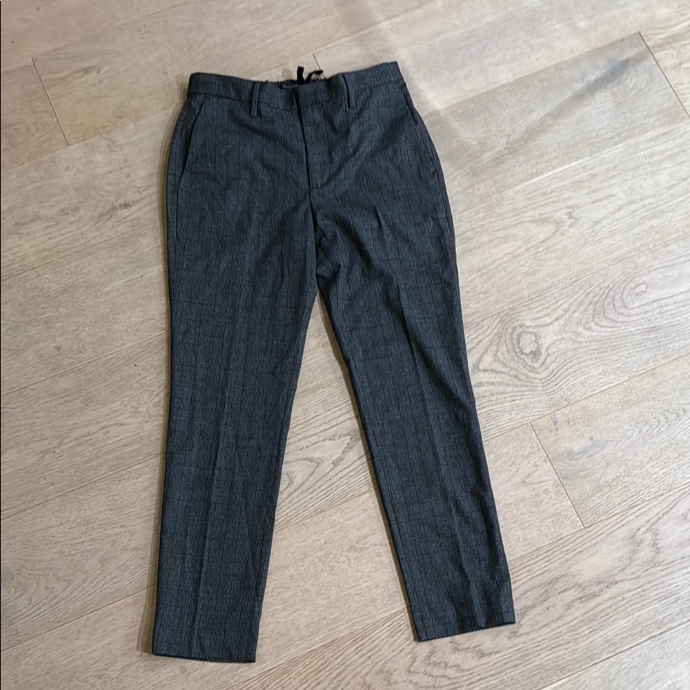 NWT Banana Republic Slim Fit Charcoal Trousers 30s Tailored Performance pants